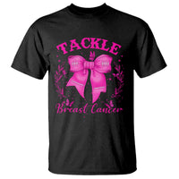 Tackle Breast Cancer T Shirt Support Fight Faith Pink Ribbon - Wonder Print Shop