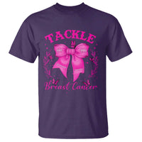 Tackle Breast Cancer T Shirt Support Fight Faith Pink Ribbon - Wonder Print Shop