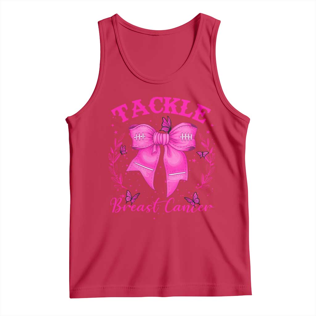 Tackle Breast Cancer Tank Top Support Fight Faith Pink Ribbon - Wonder Print Shop