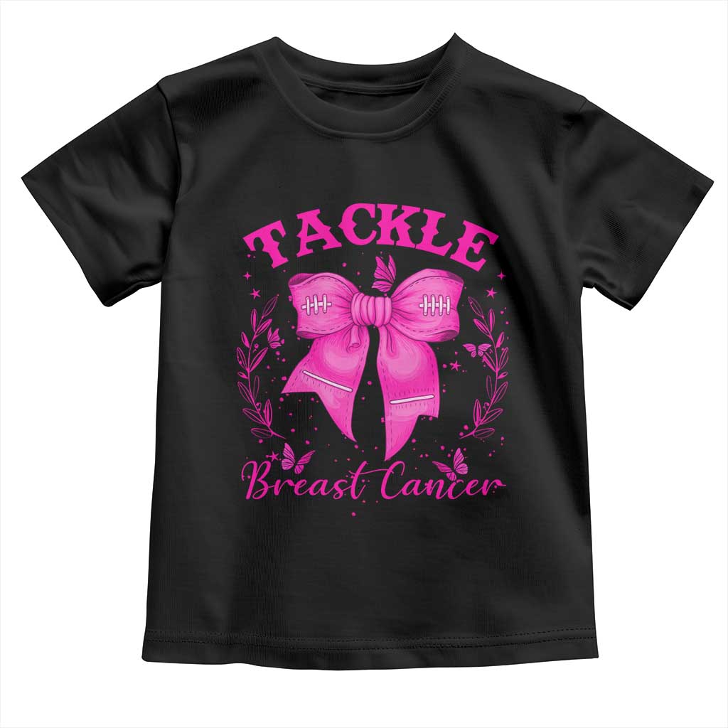 Tackle Breast Cancer Toddler T Shirt Support Fight Faith Pink Ribbon - Wonder Print Shop