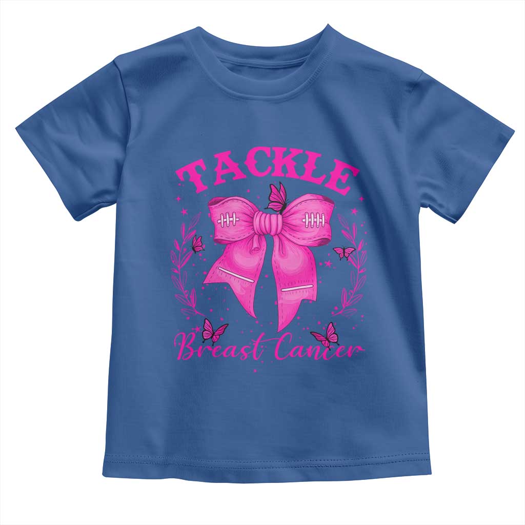Tackle Breast Cancer Toddler T Shirt Support Fight Faith Pink Ribbon - Wonder Print Shop