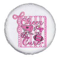 Cheer For The Cure Spare Tire Cover Breast Cancer Awareness Football Gift - Wonder Print Shop