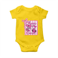 Cheer For The Cure Baby Onesie Breast Cancer Awareness Football Gift - Wonder Print Shop