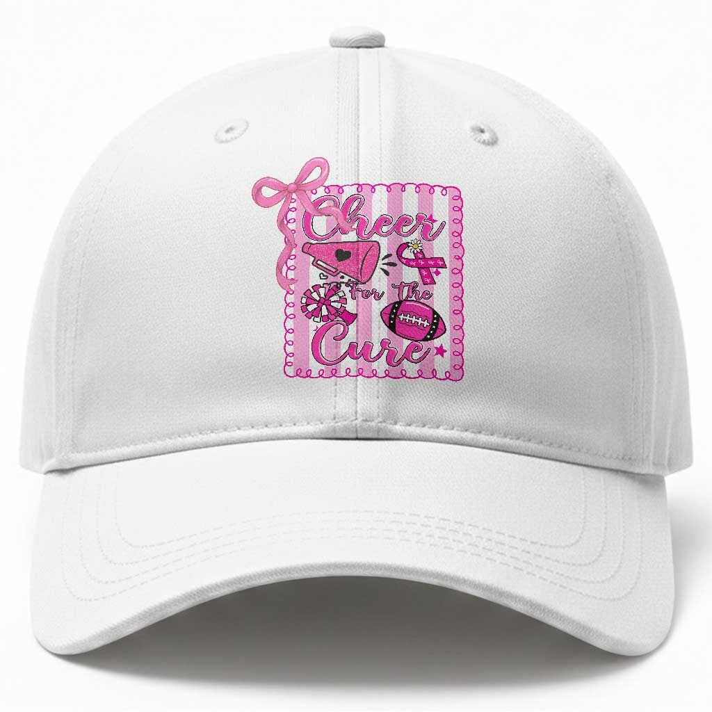 Cheer For The Cure Baseball Cap Breast Cancer Awareness Football Gift
