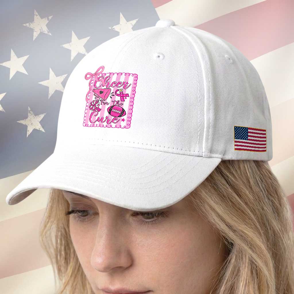 Cheer For The Cure Baseball Cap Breast Cancer Awareness Football Gift