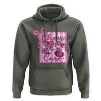 Cheer For The Cure Hoodie Breast Cancer Awareness Football Gift - Wonder Print Shop