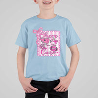 Cheer For The Cure T Shirt For Kid Breast Cancer Awareness Football Gift - Wonder Print Shop