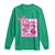 Cheer For The Cure Long Sleeve Shirt Breast Cancer Awareness Football Gift - Wonder Print Shop