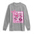 Cheer For The Cure Long Sleeve Shirt Breast Cancer Awareness Football Gift - Wonder Print Shop