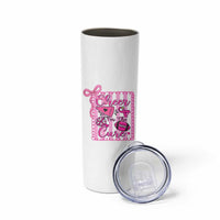Cheer For The Cure Skinny Tumbler Breast Cancer Awareness Football Gift