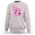 Cheer For The Cure Sweatshirt Breast Cancer Awareness Football Gift - Wonder Print Shop