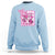 Cheer For The Cure Sweatshirt Breast Cancer Awareness Football Gift - Wonder Print Shop