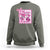 Cheer For The Cure Sweatshirt Breast Cancer Awareness Football Gift - Wonder Print Shop