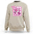 Cheer For The Cure Sweatshirt Breast Cancer Awareness Football Gift - Wonder Print Shop