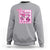 Cheer For The Cure Sweatshirt Breast Cancer Awareness Football Gift - Wonder Print Shop