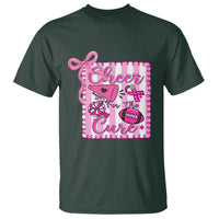Cheer For The Cure T Shirt Breast Cancer Awareness Football Gift - Wonder Print Shop
