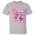 Cheer For The Cure T Shirt Breast Cancer Awareness Football Gift - Wonder Print Shop