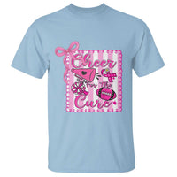 Cheer For The Cure T Shirt Breast Cancer Awareness Football Gift - Wonder Print Shop