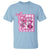 Cheer For The Cure T Shirt Breast Cancer Awareness Football Gift - Wonder Print Shop
