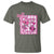 Cheer For The Cure T Shirt Breast Cancer Awareness Football Gift - Wonder Print Shop