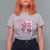 Cheer For The Cure T Shirt For Women Breast Cancer Awareness Football Gift - Wonder Print Shop