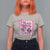 Cheer For The Cure T Shirt For Women Breast Cancer Awareness Football Gift - Wonder Print Shop
