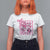 Cheer For The Cure T Shirt For Women Breast Cancer Awareness Football Gift - Wonder Print Shop
