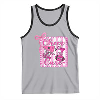 Cheer For The Cure Tank Top Breast Cancer Awareness Football Gift - Wonder Print Shop