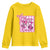 Cheer For The Cure Youth Sweatshirt Breast Cancer Awareness Football Gift - Wonder Print Shop