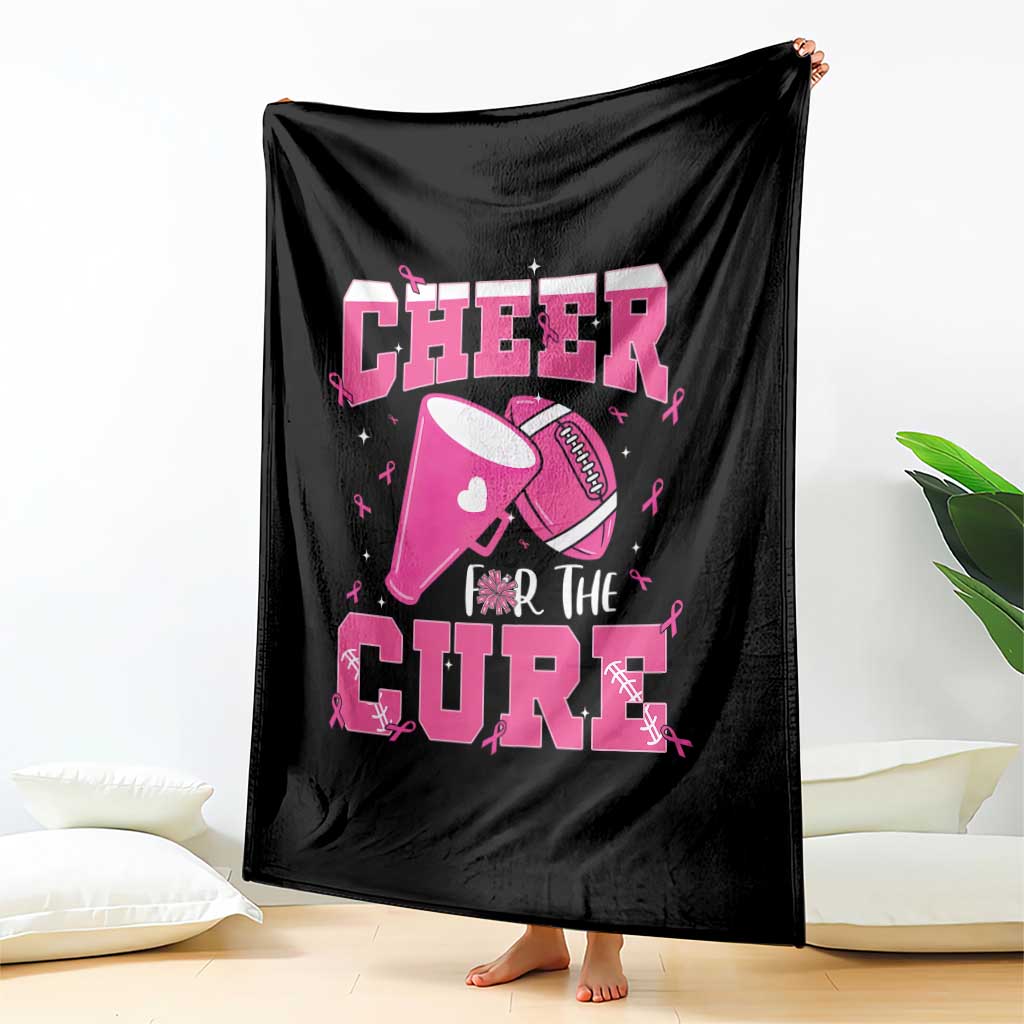 Breast Cancer Awareness Throw Blanket Funny Cheer For The Cure Gift - Wonder Print Shop