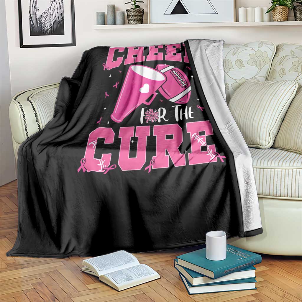 Breast Cancer Awareness Throw Blanket Funny Cheer For The Cure Gift - Wonder Print Shop
