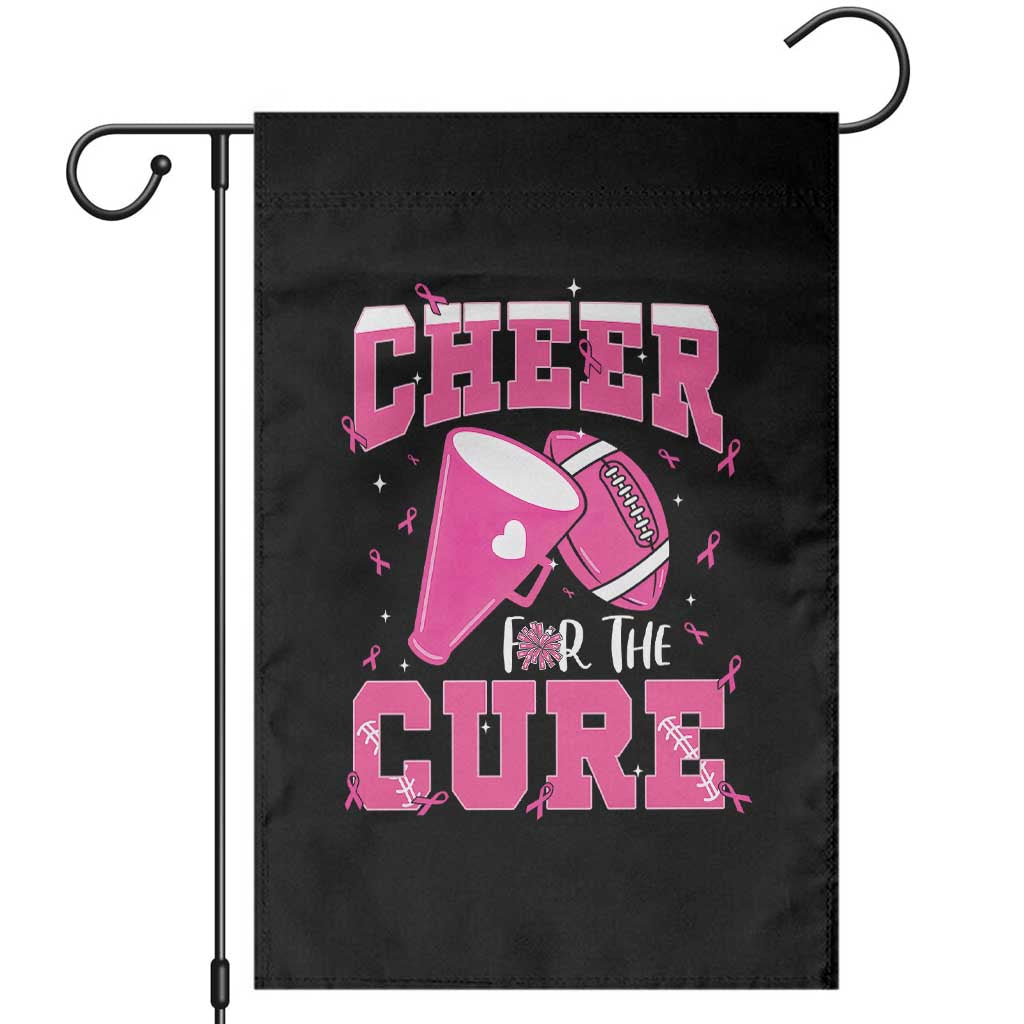 Breast Cancer Awareness Garden Flag Funny Cheer For The Cure Gift - Wonder Print Shop