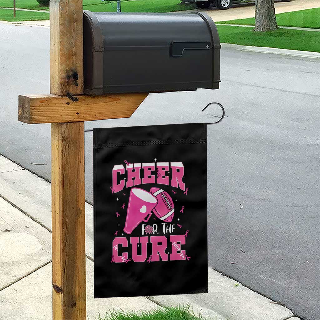Breast Cancer Awareness Garden Flag Funny Cheer For The Cure Gift - Wonder Print Shop