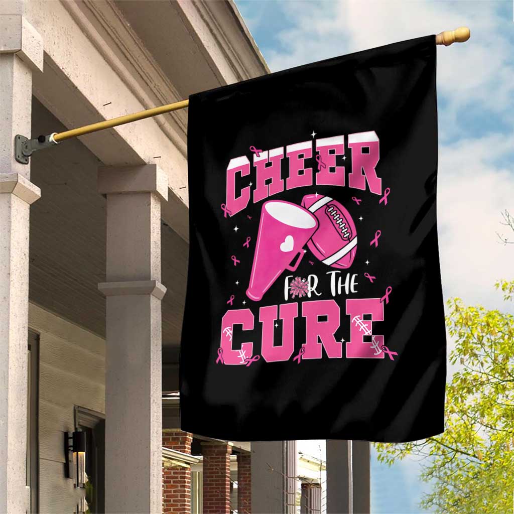 Breast Cancer Awareness Garden Flag Funny Cheer For The Cure Gift - Wonder Print Shop