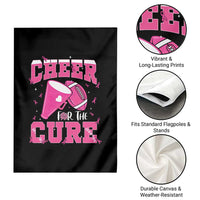 Breast Cancer Awareness Garden Flag Funny Cheer For The Cure Gift - Wonder Print Shop