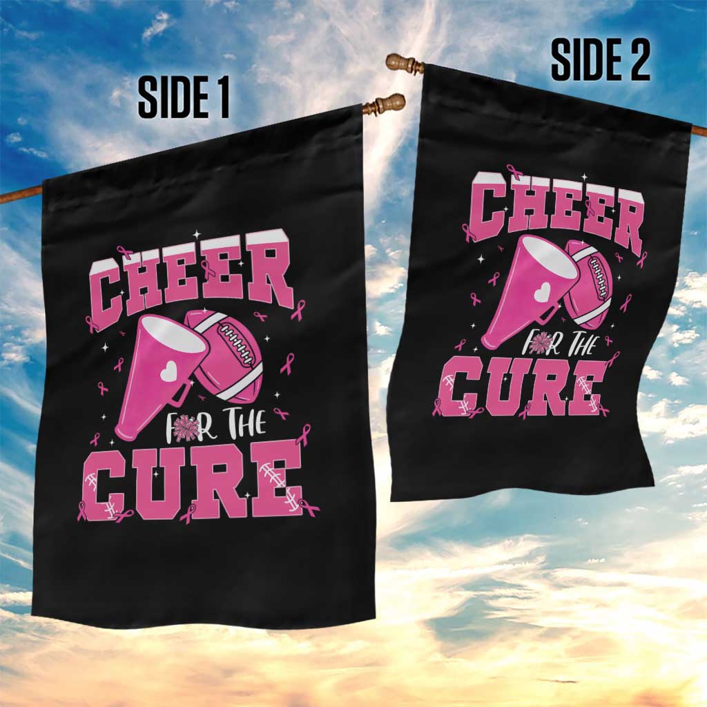 Breast Cancer Awareness Garden Flag Funny Cheer For The Cure Gift - Wonder Print Shop