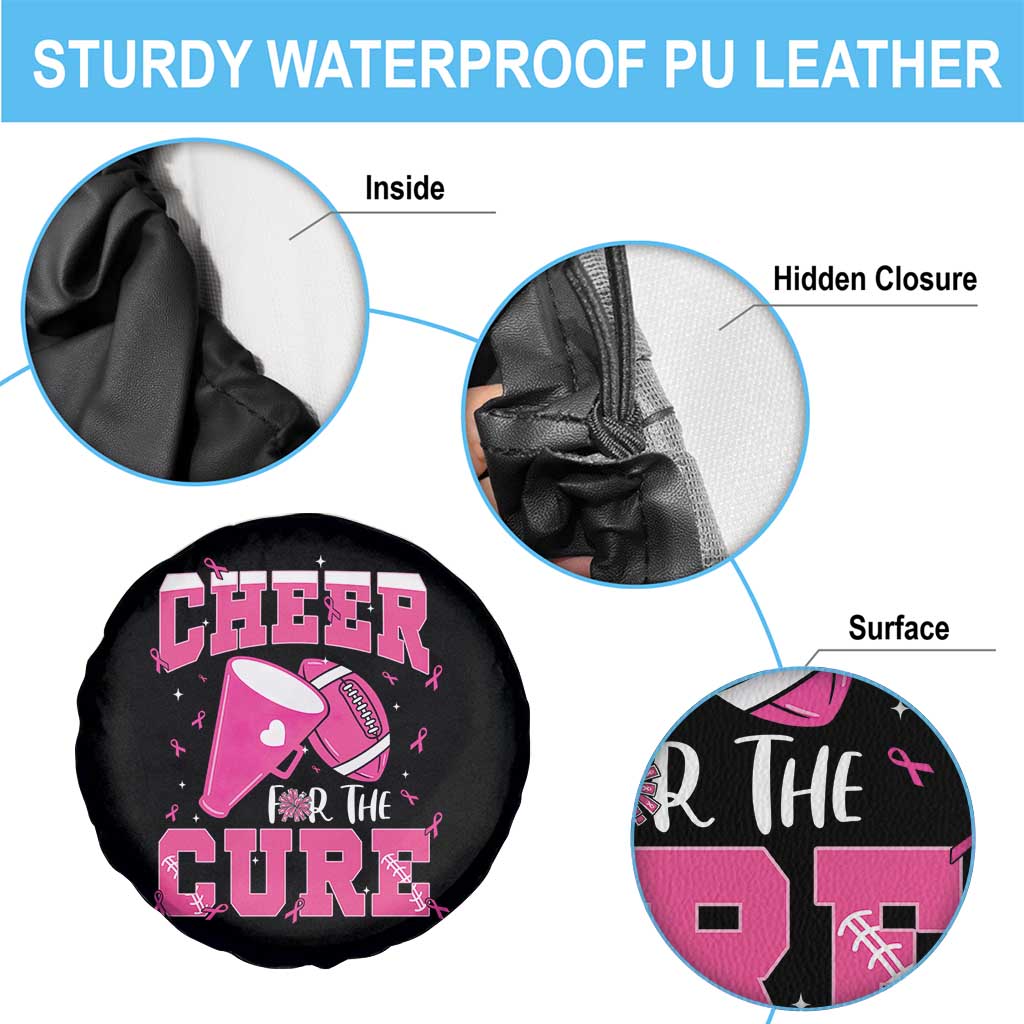 Breast Cancer Awareness Spare Tire Cover Funny Cheer For The Cure Gift - Wonder Print Shop