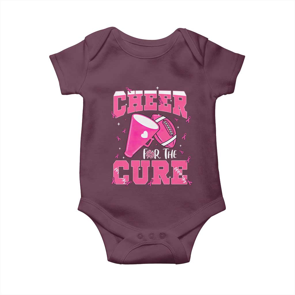 Breast Cancer Awareness Baby Onesie Funny Cheer For The Cure Gift - Wonder Print Shop