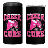 Breast Cancer Awareness 4 in 1 Can Cooler Tumbler Funny Cheer For The Cure Gift