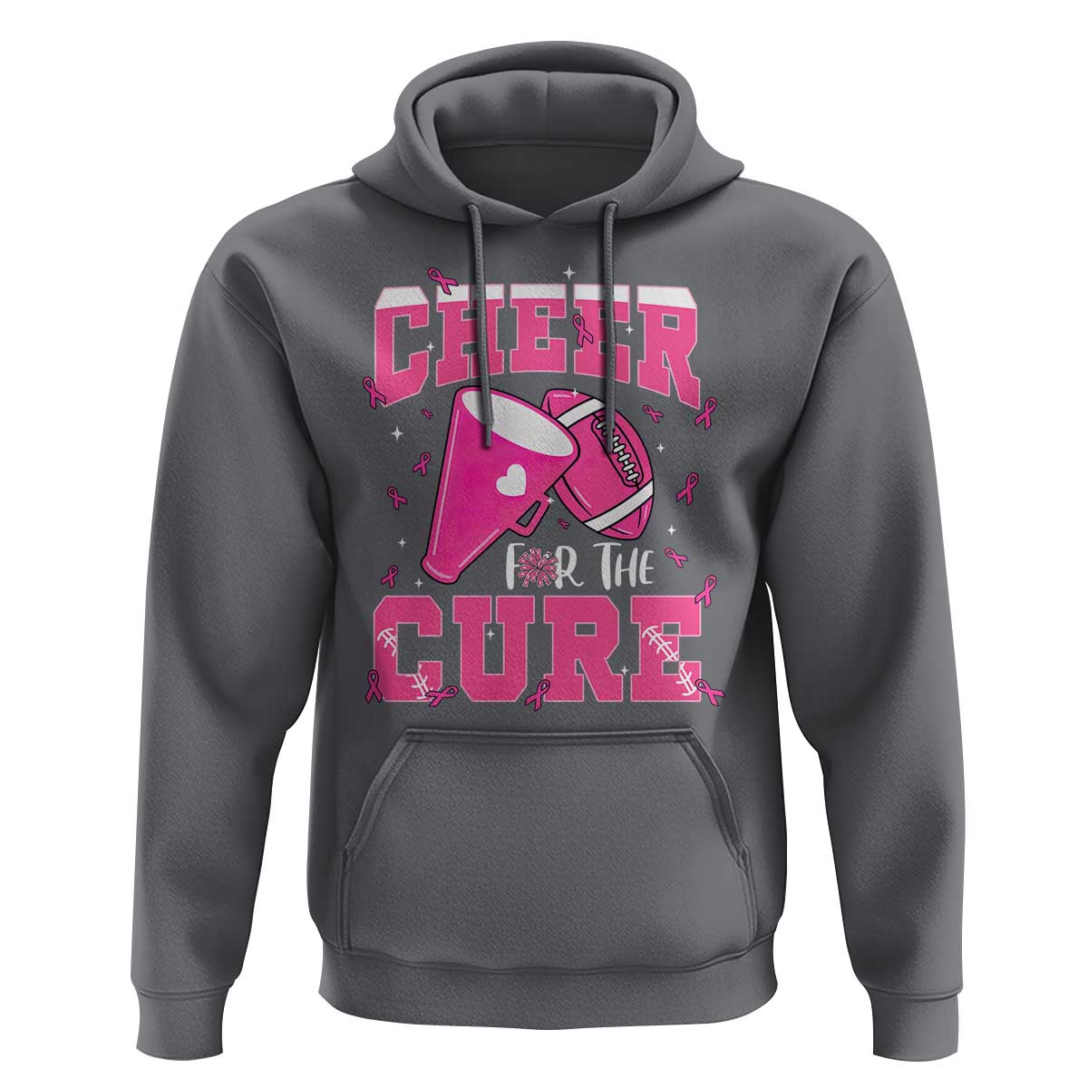 Breast Cancer Awareness Hoodie Funny Cheer For The Cure Gift - Wonder Print Shop