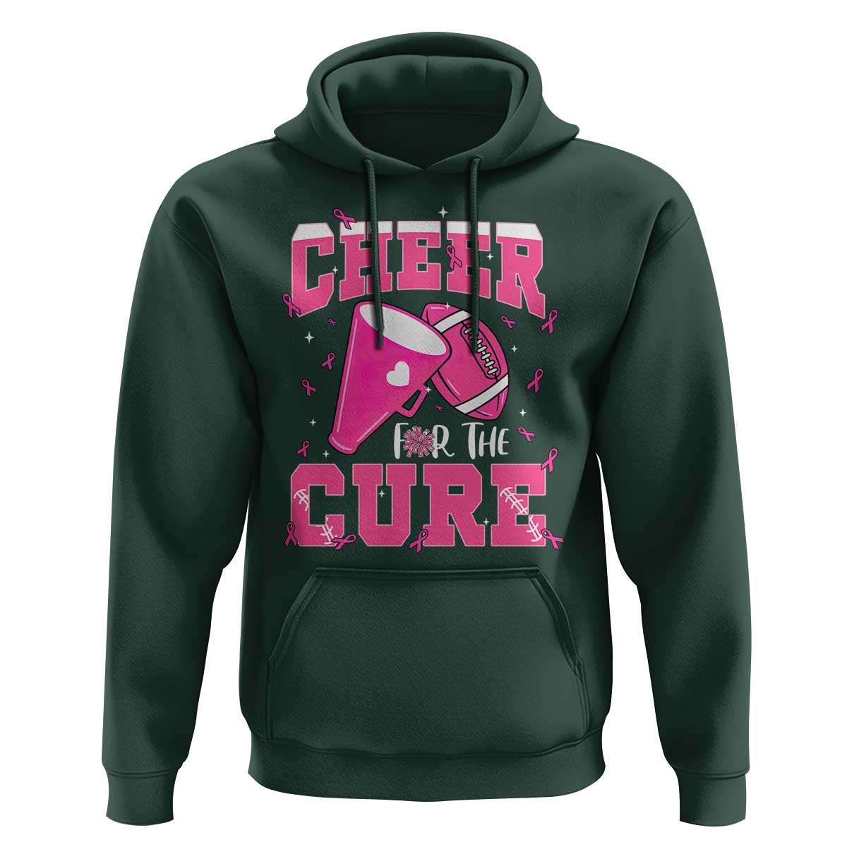 Breast Cancer Awareness Hoodie Funny Cheer For The Cure Gift - Wonder Print Shop