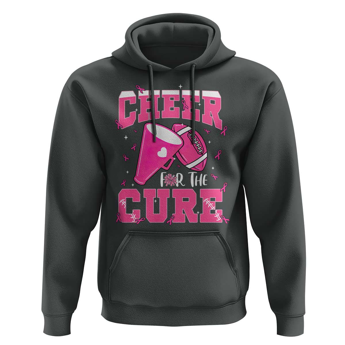 Breast Cancer Awareness Hoodie Funny Cheer For The Cure Gift - Wonder Print Shop