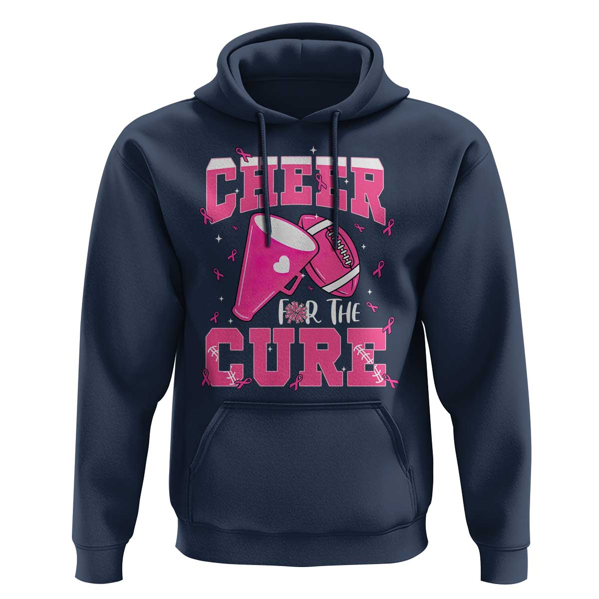 Breast Cancer Awareness Hoodie Funny Cheer For The Cure Gift - Wonder Print Shop