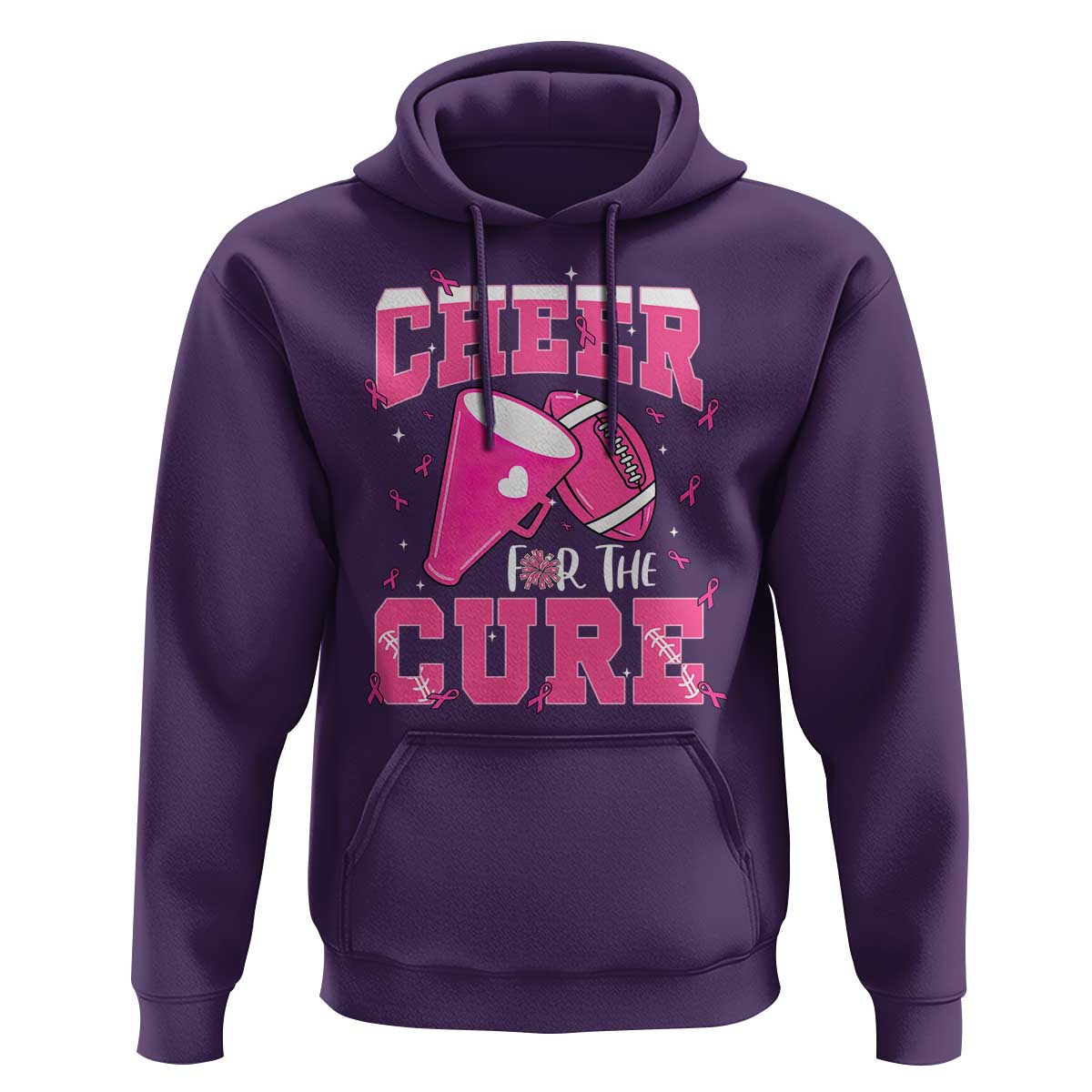 Breast Cancer Awareness Hoodie Funny Cheer For The Cure Gift - Wonder Print Shop