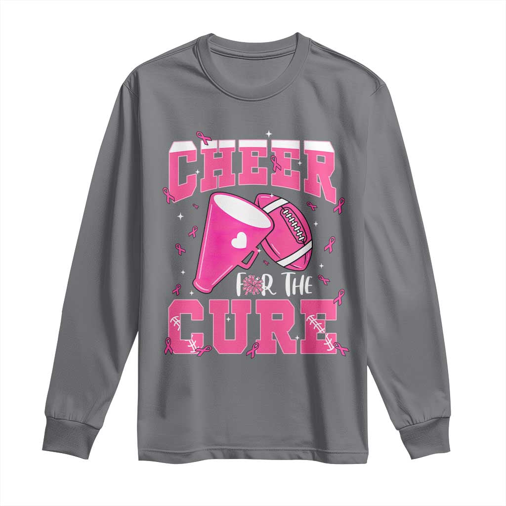 Breast Cancer Awareness Long Sleeve Shirt Funny Cheer For The Cure Gift - Wonder Print Shop