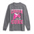 Breast Cancer Awareness Long Sleeve Shirt Funny Cheer For The Cure Gift - Wonder Print Shop
