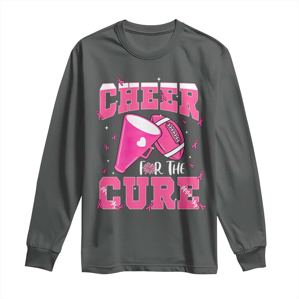 Breast Cancer Awareness Long Sleeve Shirt Funny Cheer For The Cure Gift - Wonder Print Shop