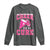 Breast Cancer Awareness Long Sleeve Shirt Funny Cheer For The Cure Gift - Wonder Print Shop