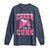 Breast Cancer Awareness Long Sleeve Shirt Funny Cheer For The Cure Gift - Wonder Print Shop