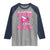 Breast Cancer Awareness Raglan Shirt Funny Cheer For The Cure Gift - Wonder Print Shop